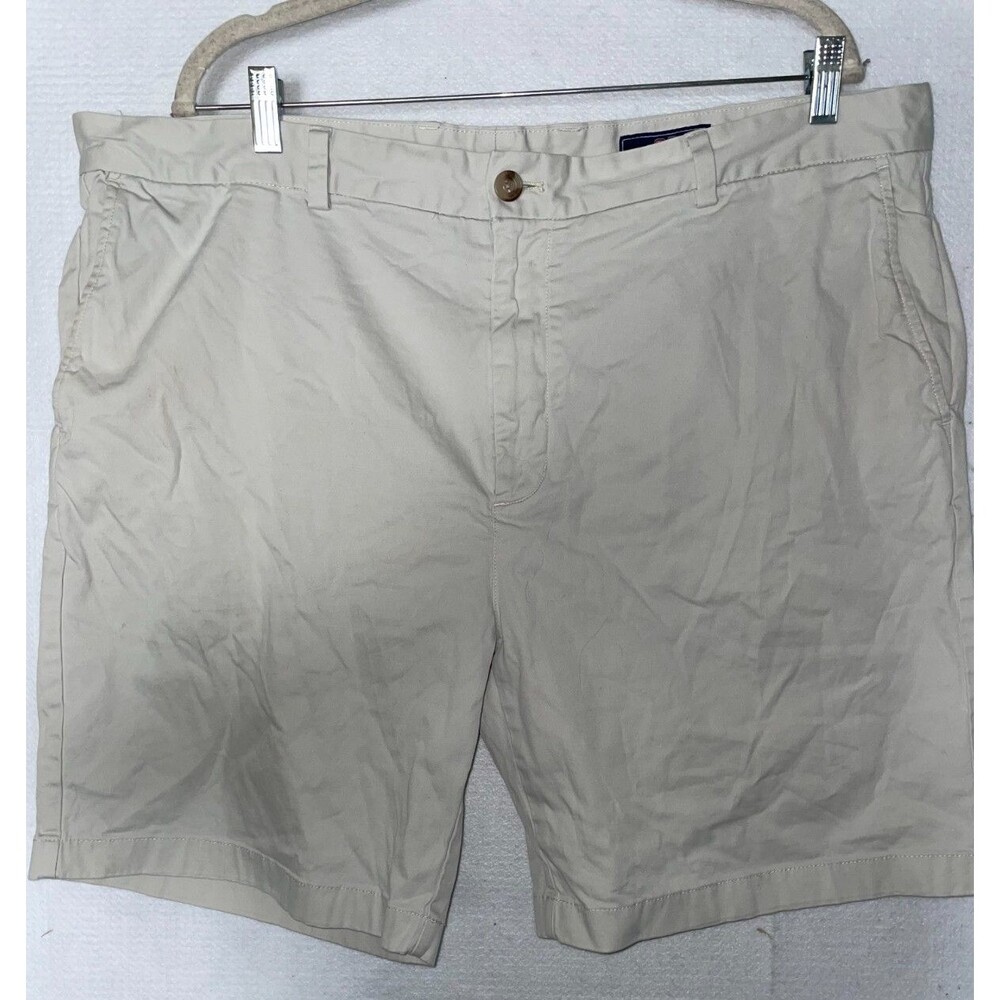 Vineyard Vines Shorts Mens 42 Beige Breaker Stretch Performance Golf Preppy